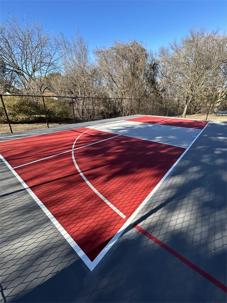 Basketball and pickleball court construction