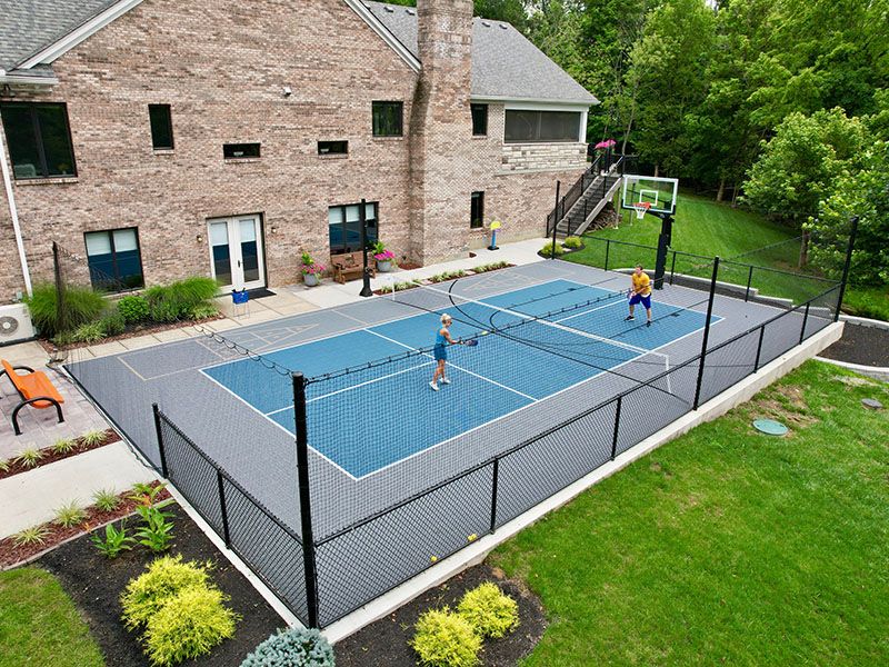 Pickleball court installation