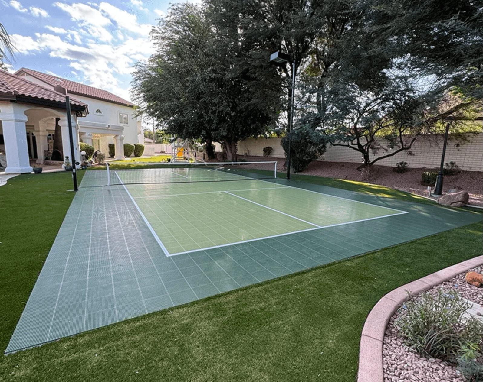 Pickleball court layout